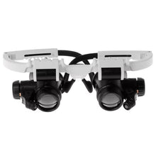 Load image into Gallery viewer, LED Glasses Magnifier 8x 15x 23x
