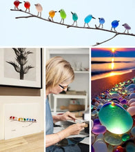 Load image into Gallery viewer, Sea Glass Birds Decor Coastal Love Notes
