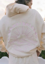 Load image into Gallery viewer, Embroidered Pink Palm Puff Everything Comes In Waves Hoodie
