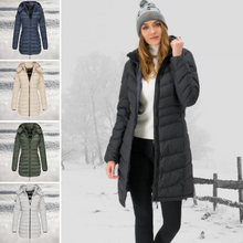 Load image into Gallery viewer, Comfortable down jacket with hood and zipper

