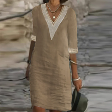 Load image into Gallery viewer, Stylish Linen Summer Dress For Women
