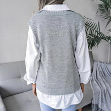 Load image into Gallery viewer, Women's V-Neck Knitted Cardigan
