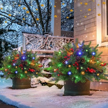 Load image into Gallery viewer, Pre-lit Artificial Christmas Tree Feel Real Urn Filler
