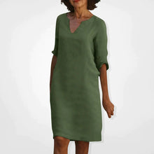 Load image into Gallery viewer, Summer Dress With V-Neck
