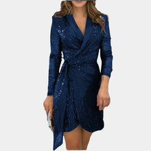 Load image into Gallery viewer, Elegant Ladies Blazer Dress With Belt

