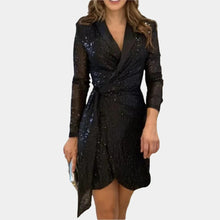 Load image into Gallery viewer, Elegant Ladies Blazer Dress With Belt
