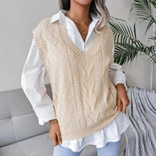 Load image into Gallery viewer, Women's V-Neck Knitted Cardigan
