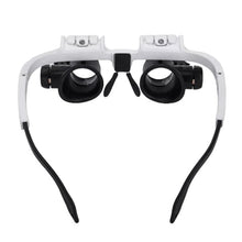Load image into Gallery viewer, LED Glasses Magnifier 8x 15x 23x
