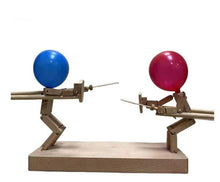Load image into Gallery viewer, Wooden fencing puppets game
