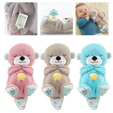 Load image into Gallery viewer, Breathing Otter Musical Stuffed Baby Plush Toy – Perfect Newborn Sensory Comfort Gift
