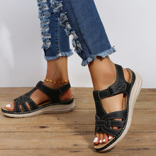 Load image into Gallery viewer, Women's orthopaedic sandals with Velcro
