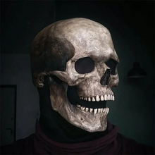 Load image into Gallery viewer, Movable Jaw Realistic Full Head Skull Mask - Human Skeleton Mask for Halloween Party
