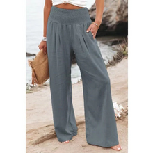 Load image into Gallery viewer, Comfortable linen trousers for women
