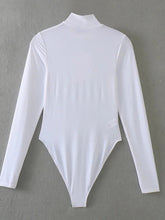 Load image into Gallery viewer, Long Sleeve Bodysuit - Turtleneck Collar
