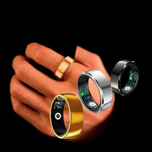 Load image into Gallery viewer, Titanium smart ring for men and women, designed to monitor blood pressure and track health metrics. Stylish and multifunctional.
