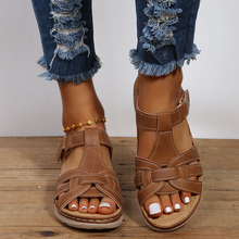 Load image into Gallery viewer, Women's orthopaedic sandals with Velcro
