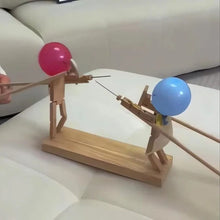 Load image into Gallery viewer, Wooden fencing puppets game
