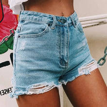 Load image into Gallery viewer, Trendy Denim Shorts for Women
