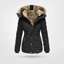 Load image into Gallery viewer, Warm fashionable winter jacket with lining and hood

