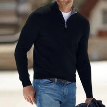 Load image into Gallery viewer, Men's Cashmere Zipper Basic Sweater
