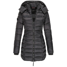 Load image into Gallery viewer, Comfortable down jacket with hood and zipper
