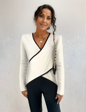 Load image into Gallery viewer, Ivory V-neck sweater
