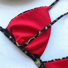 Load image into Gallery viewer, Bikini Set - Leopard Padded Bra
