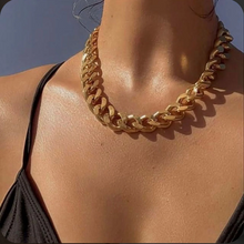Load image into Gallery viewer, 18K Gold Cuban Chunky Chain Necklace
