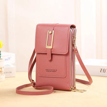 Load image into Gallery viewer, Leather Smartphone Clutch | Ladies Handbag with Touchscreen Window
