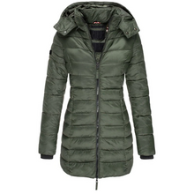Load image into Gallery viewer, Comfortable down jacket with hood and zipper
