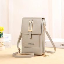 Load image into Gallery viewer, Leather Smartphone Clutch | Ladies Handbag with Touchscreen Window
