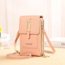 Load image into Gallery viewer, Leather Smartphone Clutch | Ladies Handbag with Touchscreen Window
