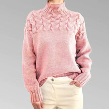 Load image into Gallery viewer, Women's Knitted Turtleneck Sweater
