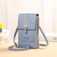 Load image into Gallery viewer, Leather Smartphone Clutch | Ladies Handbag with Touchscreen Window
