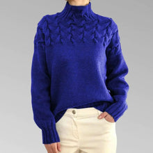 Load image into Gallery viewer, Women's Knitted Turtleneck Sweater
