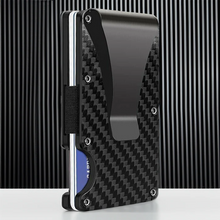 Load image into Gallery viewer, RFID Blocking Men's Carbon Fiber Metal Wallet
