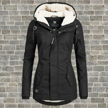 Load image into Gallery viewer, Pleated cotton coat with hood
