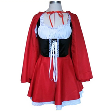 Load image into Gallery viewer, Official Little Red Riding Hooded Dress Woman Costume
