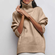 Load image into Gallery viewer, Oversized Cashmere Turtleneck Sweater
