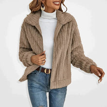 Load image into Gallery viewer, Women's Long Elegance Fleece Cardigan
