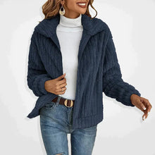 Load image into Gallery viewer, Women's Long Elegance Fleece Cardigan
