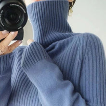 Load image into Gallery viewer, Women's Cashmere Sweater Turtleneck
