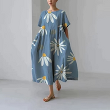 Load image into Gallery viewer, Casual and elegant dress with flora print
