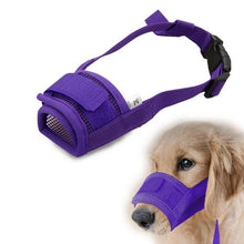 Load image into Gallery viewer, Adjustable Soft Dog Biting Muzzle Mouth Cover
