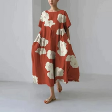 Load image into Gallery viewer, Casual and elegant dress with flora print
