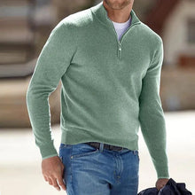 Load image into Gallery viewer, Men's Cashmere Zipper Basic Sweater
