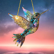 Load image into Gallery viewer, Hummingbird Suncatcher Colorful Window Hanging
