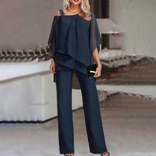 Load image into Gallery viewer, Women's Two-Piece Set| Elegant two-piece set with cold shoulder
