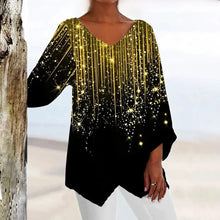 Load image into Gallery viewer, Women's vintage V-neck top with elegant fit
