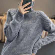 Load image into Gallery viewer, Women's Cashmere Sweater Turtleneck
